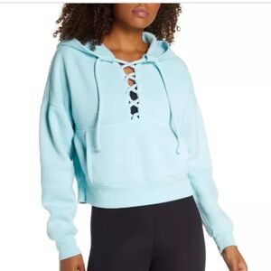 FP Movement by Free People Womens Believe It Cozy Comfy Fleece Hoodie. Small